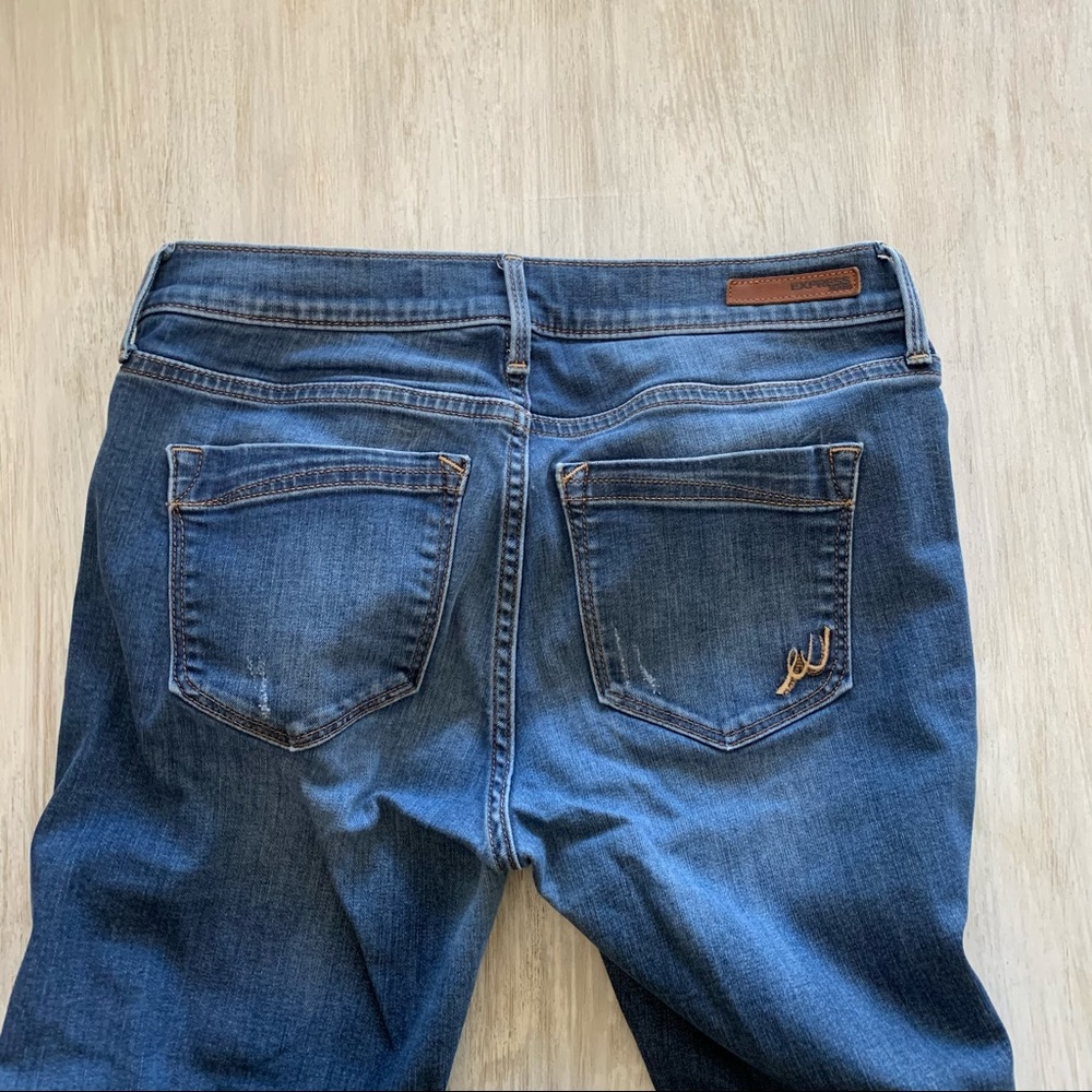 EXPRESS | Skinny Mid Rise Jeans - Picture 4 of 9